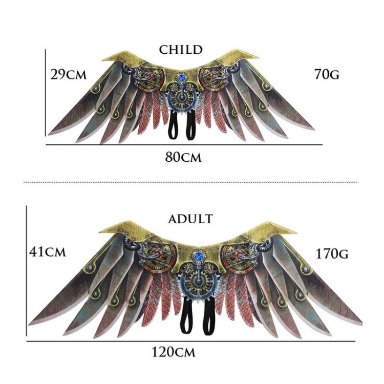 Halloween Carnival Stage Dress Up Props Adult Children Cosplay Punk Blade Wings, Chlid, Adult