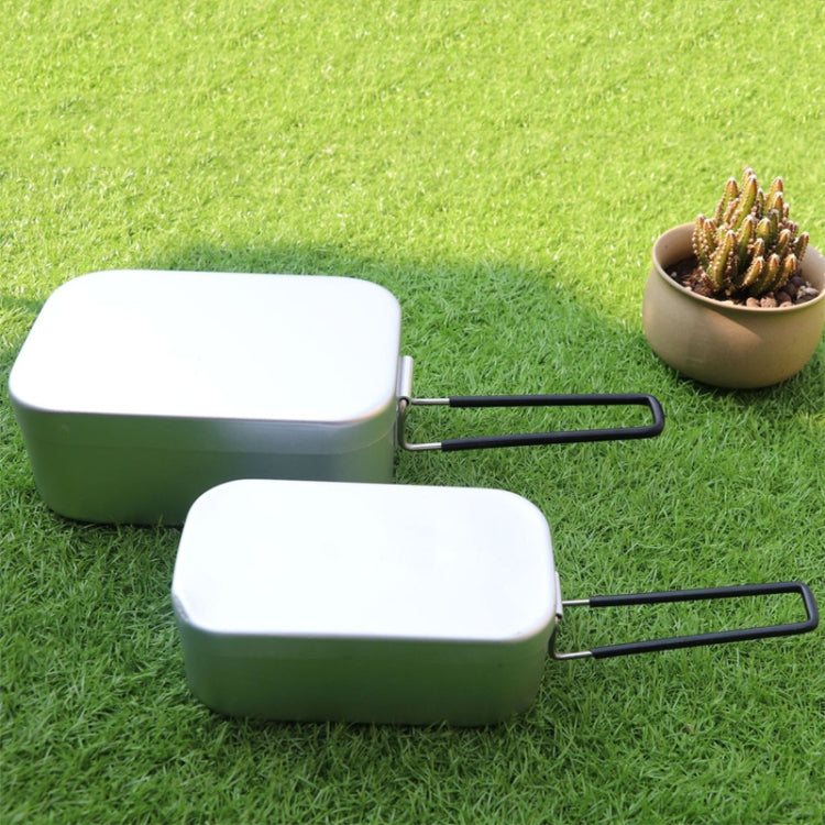 Outdoor Travel Camping Camping Lunch Box Portable Foldable Aluminum Lunch Box Retro Lunch Box Small