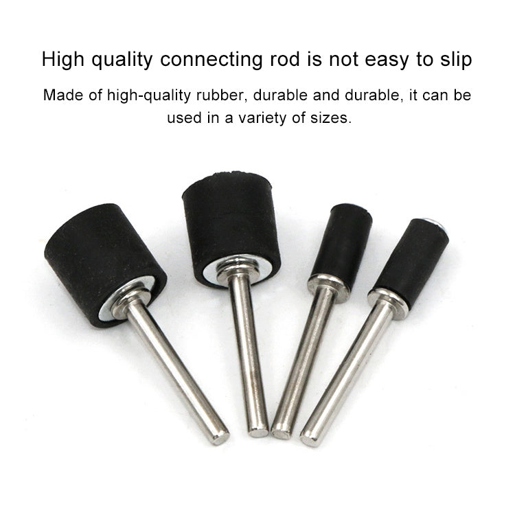 6 PCS Rubber Wheel Connecting Rod Sandpaper Ring Fixing Rod, Without Sandpaper Ring, 12.7MM 3.15MM, 12.7MM 2.3MM, 6.35MM 2.3MM