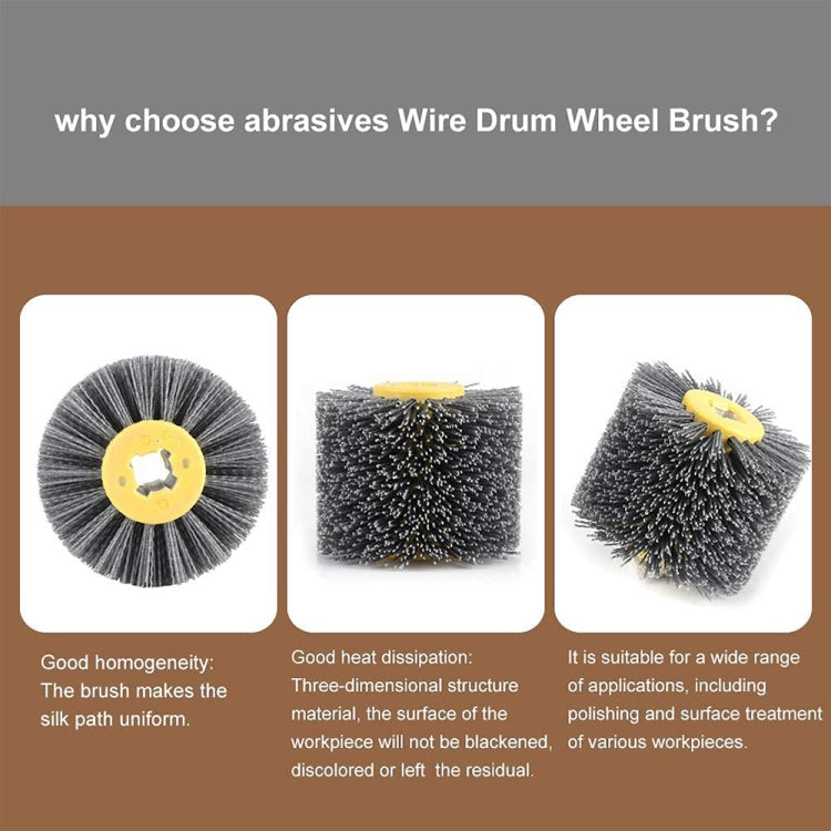 Abrasive Wire Drawing Wheel Wood Grain Reduction Refurbishment Drawing Wheel, 80 Mesh, 240 Mesh, 320 Mesh