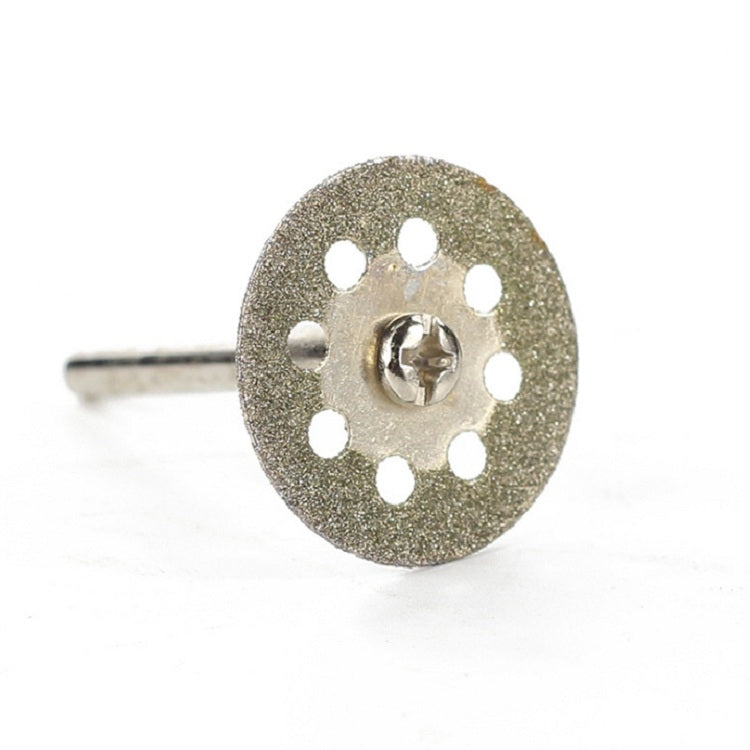 8 Holes Emery Cutting Chip Jade Saw Blade Electric Grinder Accessories, 10 Saw Blade 2 Connecting rod 30MM, 10 Saw Blade 2 Connecting rod 20MM, 10 Saw Blade 2 Connecting rod 22MM, 10 Saw Blade 2 Connecting rod 25MM