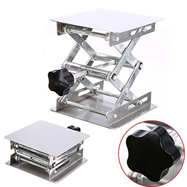 100x100mm Laboratory Manual Stainless Steel Lifting Platform Small Lifting Platform, Laboratory Lifting Platform