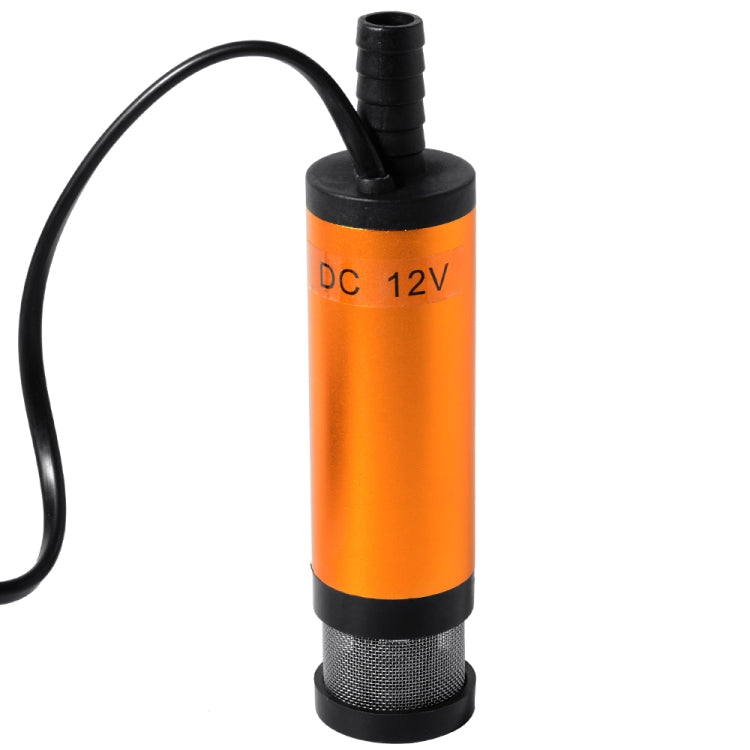 12V Car Electric Submersible Pump Diesel Fuel Water Oil Transfer Submersible Pump with On/Off Switch, 12V 38mm Built-in Filter Version