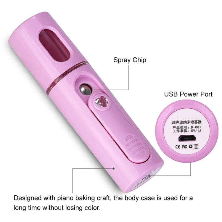 Facial Steamer Nano Steamer Handy Face Moisture Sprayer Rechargeable Mini USB Charging