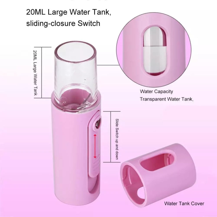 Facial Steamer Nano Steamer Handy Face Moisture Sprayer Rechargeable Mini USB Charging
