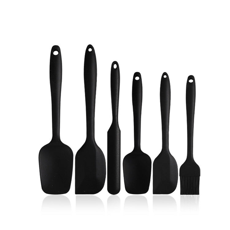 6 in 1 Food Grade Silicone Spatula Cake Spatula Oil Brush Mixing Knife Baking Cooking Utensils Set