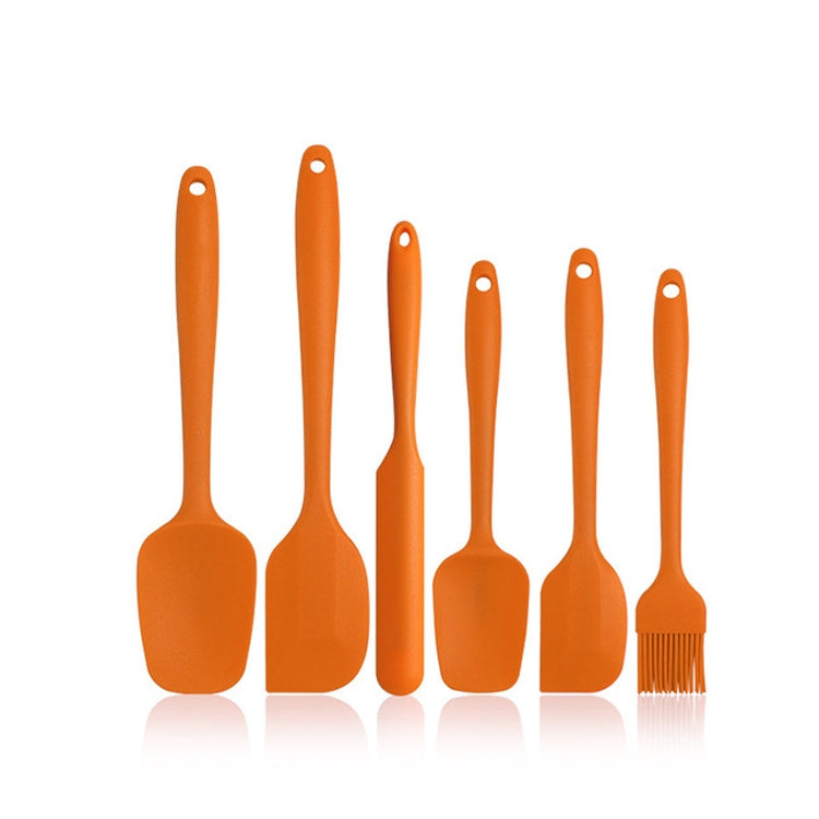 6 in 1 Food Grade Silicone Spatula Cake Spatula Oil Brush Mixing Knife Baking Cooking Utensils Set
