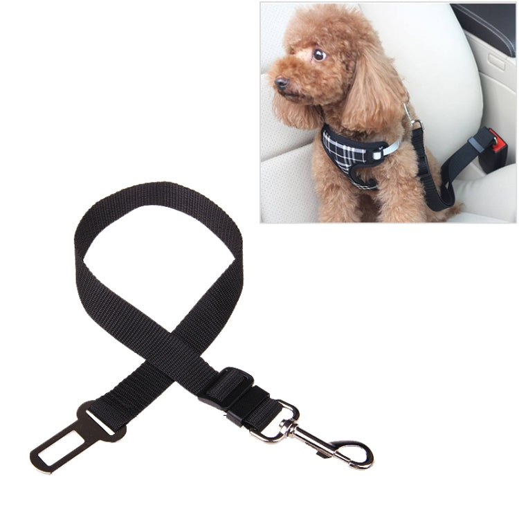 Nylon Harness Leash Clip Pet Dog Car Seat Belt Security Belt, Blue, Red, Black