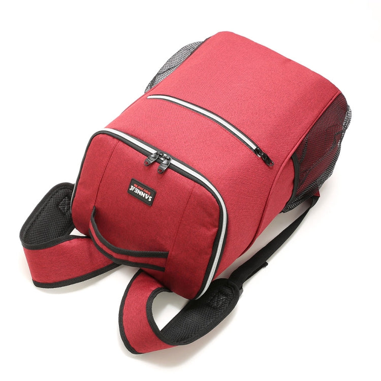 Outdoor Picnic Insulation Backpack Oxford Cloth waterproof Backpack, Backpack(Gray)