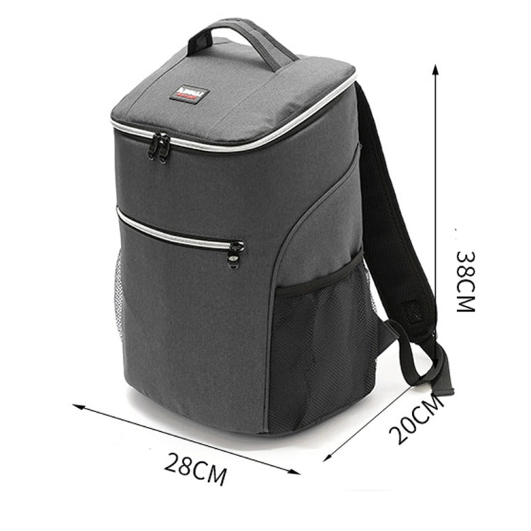 Outdoor Picnic Insulation Backpack Oxford Cloth waterproof Backpack, Backpack(Gray)