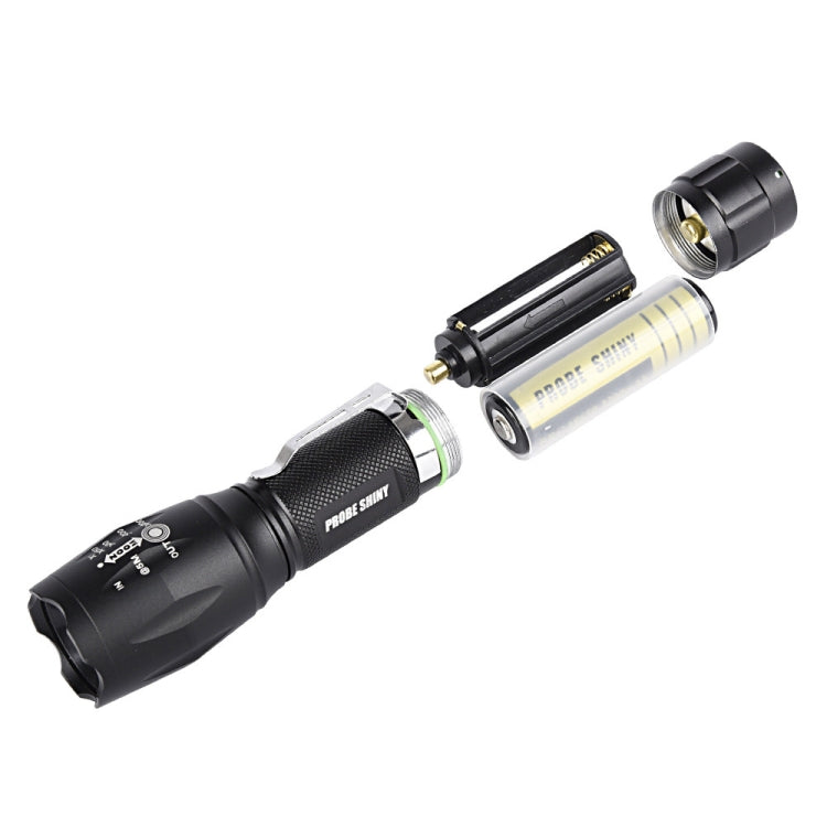 T02 Pen Clip Mini Flashlight T6 Telescopic Zoom Led Flashlight Outdoor Waterproof Long Shot Glare Flashlight, T02 Pen Clip