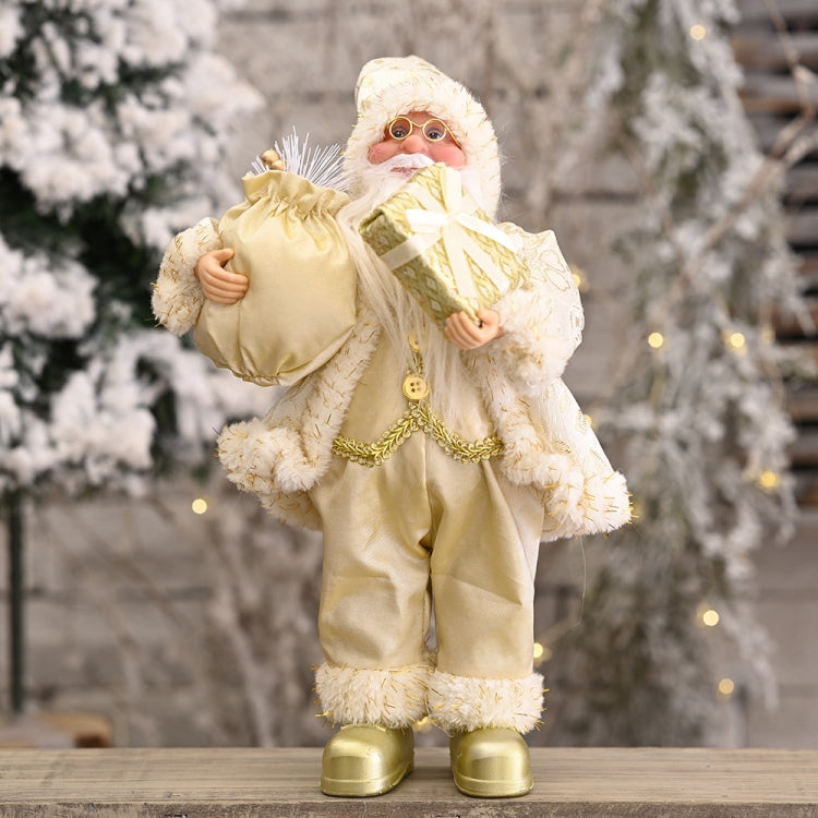 Christmas Decoration Standing Santa Claus Doll Christmas Backpack Old Man Doll Ornaments, Chef, Gift