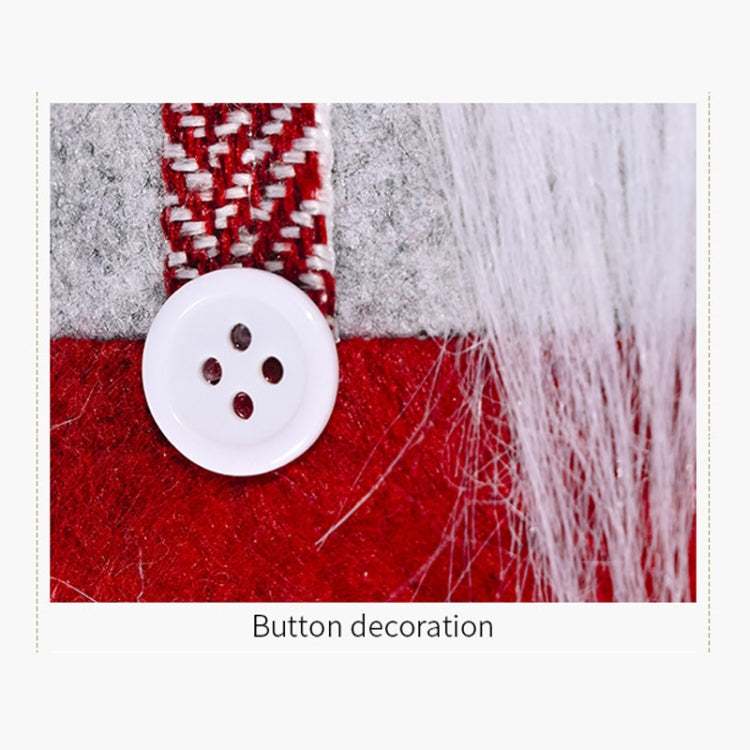 Christmas Decorations Striped Hat Forest Old Man Side Hug Curtain Door Curtain Buckle, Long Beard, Tied Beard