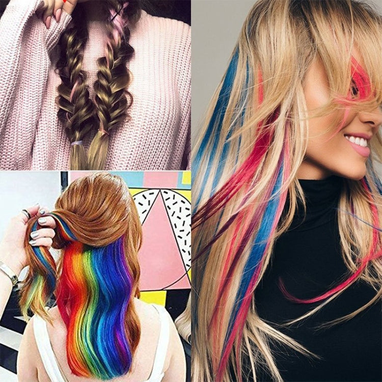 10 PCS Chemical Fiber Wig One-Step Gradient Color Single Card Wig, 24inches