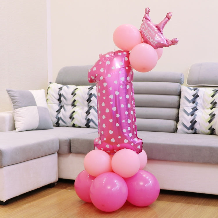Number Foil Balloon Happy Birthday Decoration, Number 0, Number 9, Number 8, Number 7, Number 4, Number 3, Number 1, Number 2, Number 6, Number 5