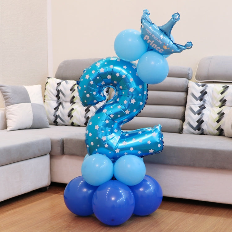 Number Foil Balloon Happy Birthday Decoration, Number 0, Number 9, Number 8, Number 7, Number 4, Number 3, Number 1, Number 2, Number 6, Number 5