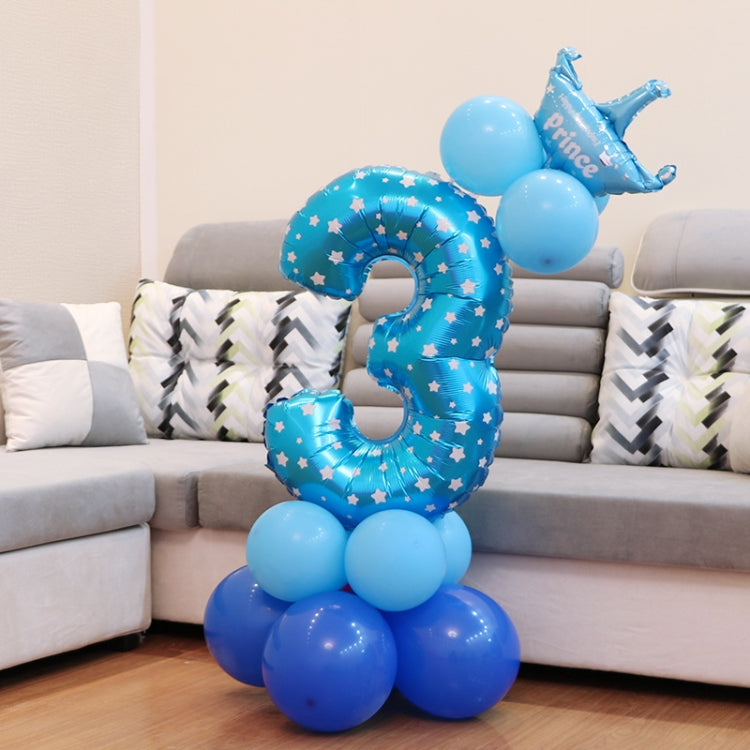 Number Foil Balloon Happy Birthday Decoration, Number 0, Number 9, Number 8, Number 7, Number 4, Number 3, Number 1, Number 2, Number 6, Number 5