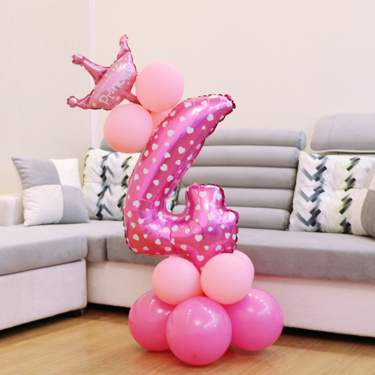 Number Foil Balloon Happy Birthday Decoration, Number 0, Number 9, Number 8, Number 7, Number 4, Number 3, Number 1, Number 2, Number 6, Number 5