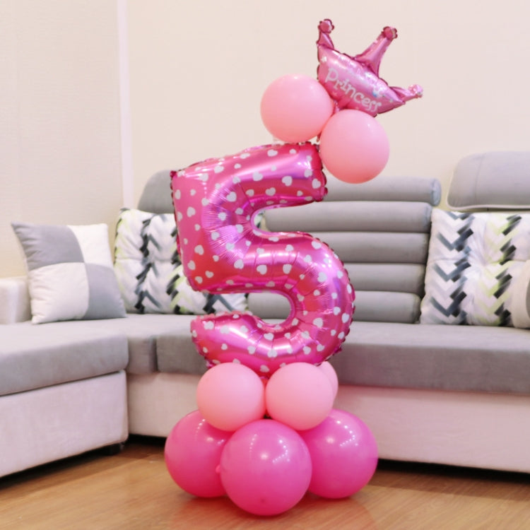 Number Foil Balloon Happy Birthday Decoration, Number 0, Number 9, Number 8, Number 7, Number 4, Number 3, Number 1, Number 2, Number 6, Number 5