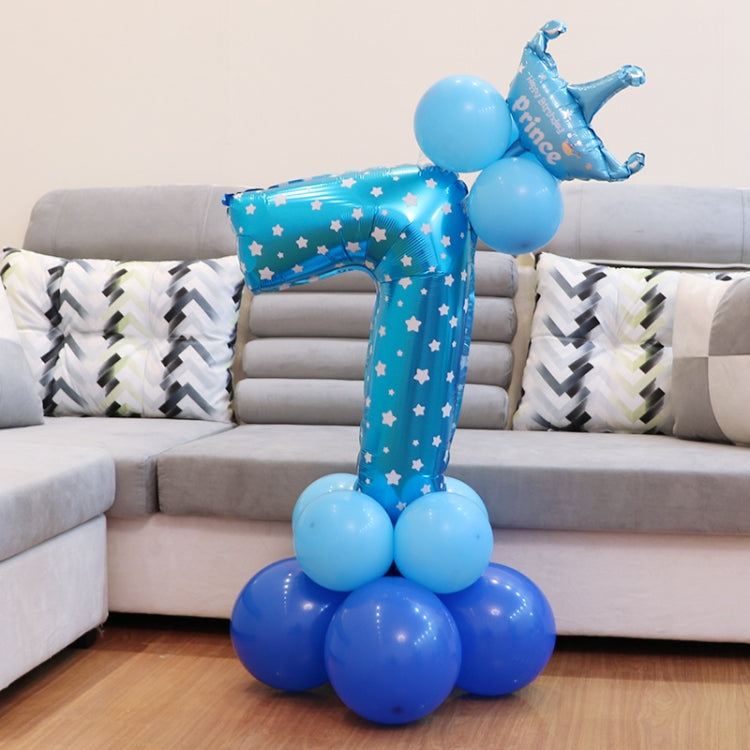 Number Foil Balloon Happy Birthday Decoration, Number 0, Number 9, Number 8, Number 7, Number 4, Number 3, Number 1, Number 2, Number 6, Number 5