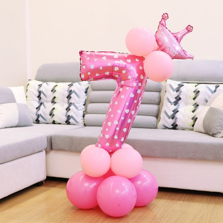 Number Foil Balloon Happy Birthday Decoration, Number 0, Number 9, Number 8, Number 7, Number 4, Number 3, Number 1, Number 2, Number 6, Number 5