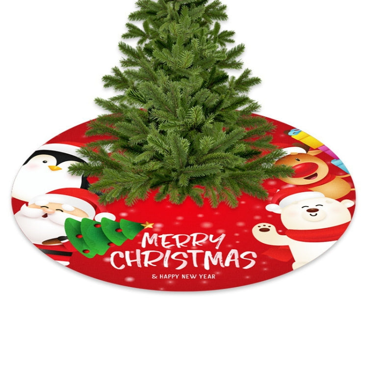 Christmas Ornaments Christmas Tree Bottom Skirt Decoration, Party, Double Deer, Red