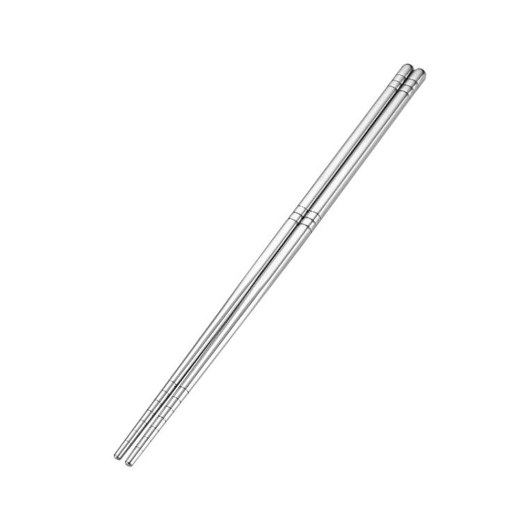 1 Pair Stainless Steel Tableware Colorful Reusable Metal Chopsticks Dishware, Length:23cm