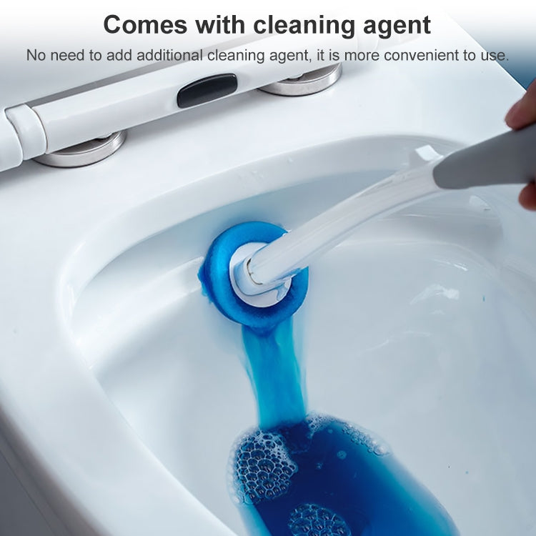 Disposable Toilet Brush Long Handle Cleaning Brush With Base Hanging Toilet Brush Set, Disposable Toilet Brush