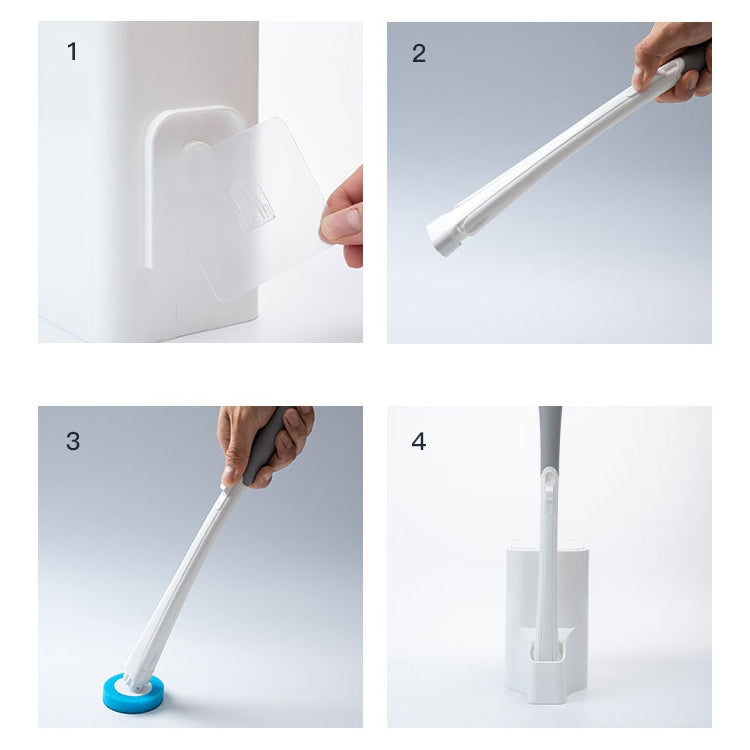 Disposable Toilet Brush Long Handle Cleaning Brush With Base Hanging Toilet Brush Set, Disposable Toilet Brush