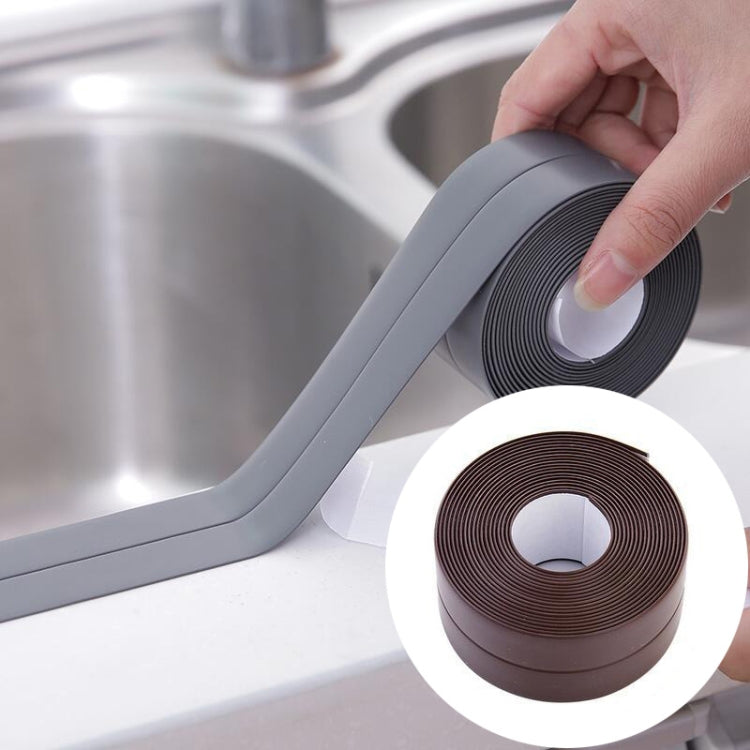 Durable PVC Material Waterproof Mold Proof Adhesive Tape Kitchen Bathroom Wall Sealing Tape, 3.8cm x 3.2m, 2.2cm x 3.2m