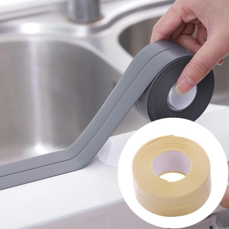 Durable PVC Material Waterproof Mold Proof Adhesive Tape Kitchen Bathroom Wall Sealing Tape, 3.8cm x 3.2m, 2.2cm x 3.2m