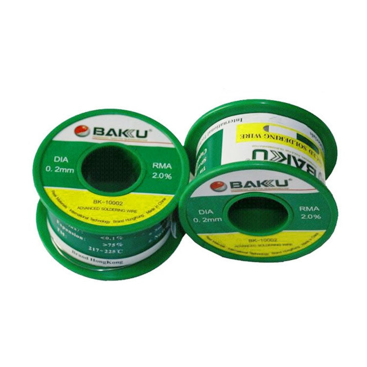 BAKU High-purity Low-temperature Solder Wire 63 Degrees Celsius No-clean Tin Wire, BK-10002 0.2mm, BK-10004 0.4mm, BK-10005 0.5mm, BK-10006 0.6mm