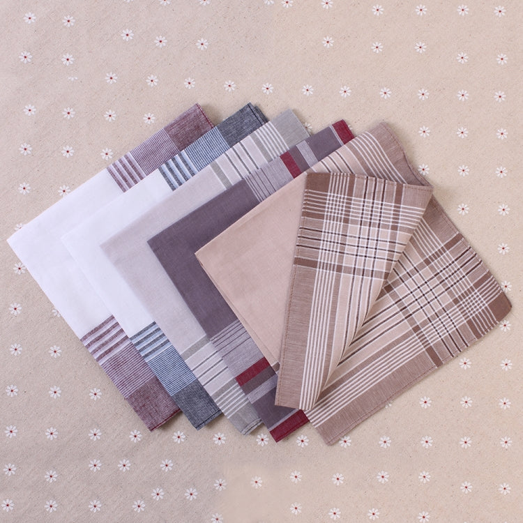 Multicolor Plaid Stripe Men Pocket Squares Business Chest Towel Handkerchiefs 100% Cotton