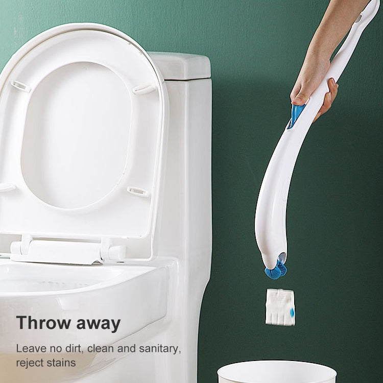 Disposable Toilet Brush Household Toilet Brush with Detergent, Splicing, Dolphin, Replacement Core