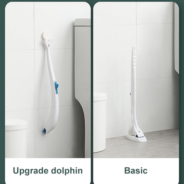 Disposable Toilet Brush Household Toilet Brush with Detergent, Splicing, Dolphin, Replacement Core