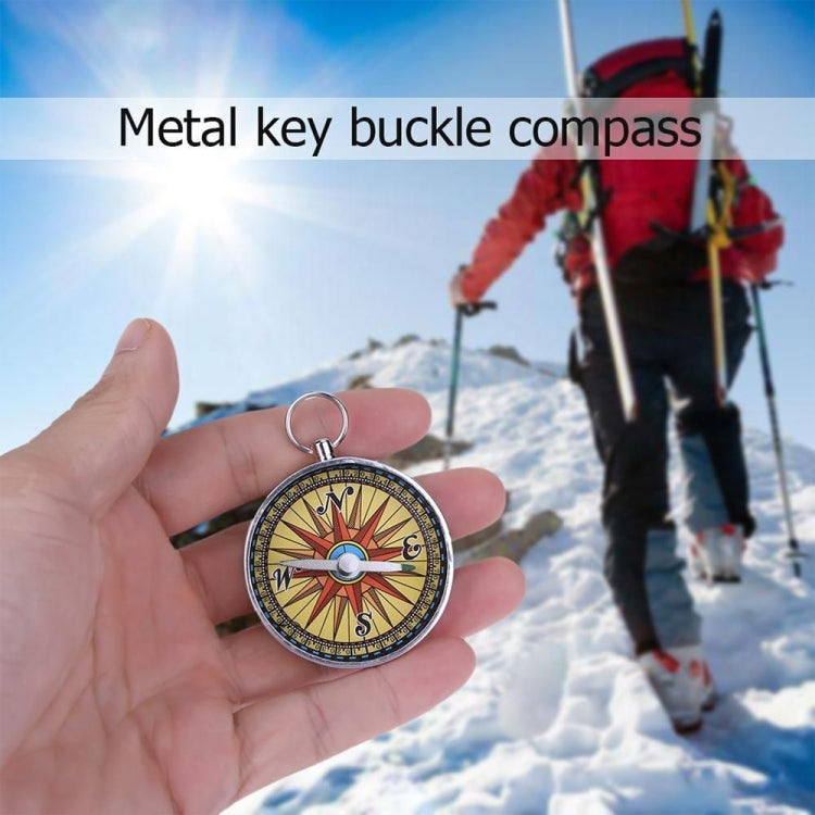 Portable Camping Outdoor Compass Hanging Compass Backpack Hiking Survival Tools with Key Chain