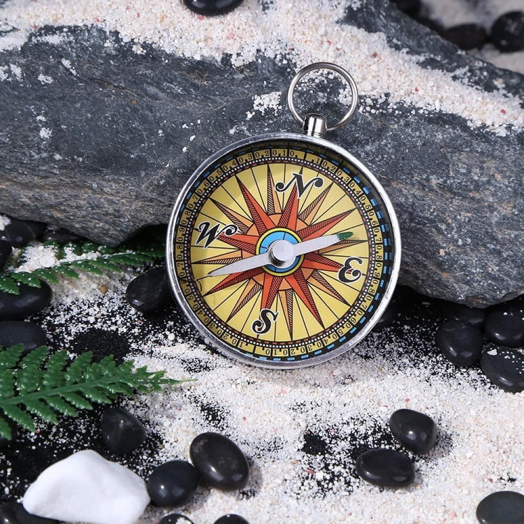 Portable Camping Outdoor Compass Hanging Compass Backpack Hiking Survival Tools with Key Chain