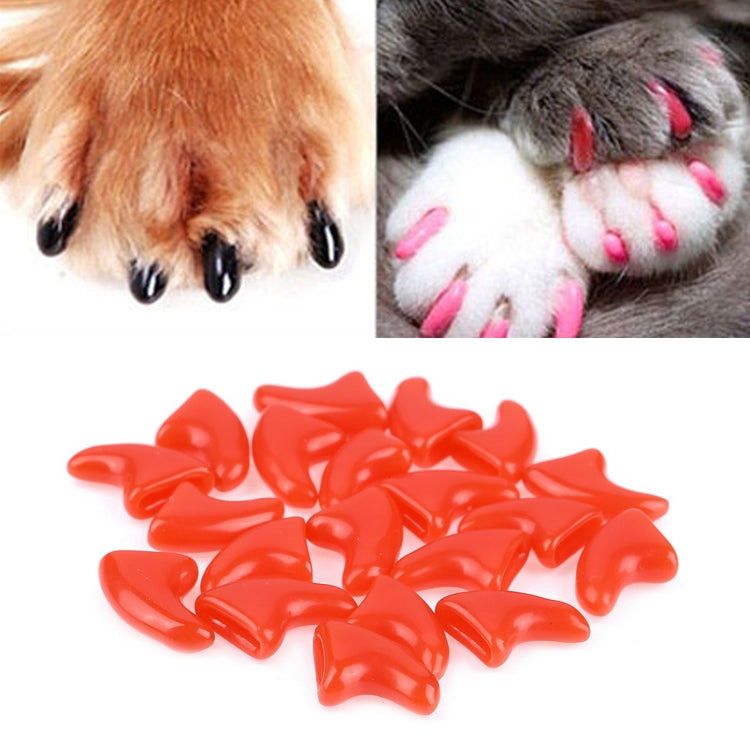 20 PCS Silicone Soft Cat Nail Caps / Cat Paw Claw / Pet Nail Protector/Cat Nail Cover