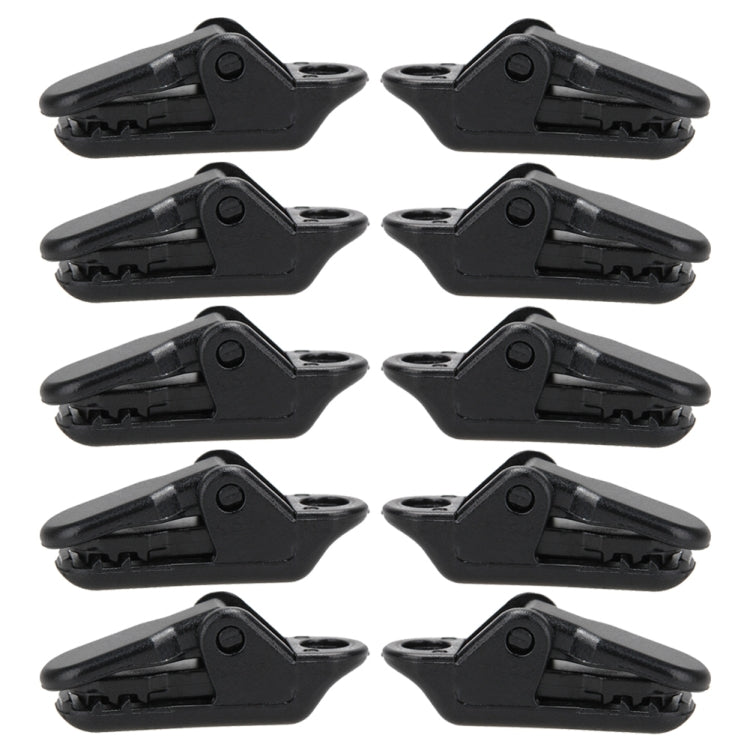 10pcs Tents Accessories Awning Wind Rope Clamp Plastic Clip Outdoor Camping Tent Alligator Cip Hook