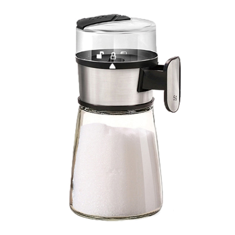 Press Type Salt Control Bottle Kitchen Household Sealed Moisture-Proof Metering Tank Set, Press Type Salt Control Bottle