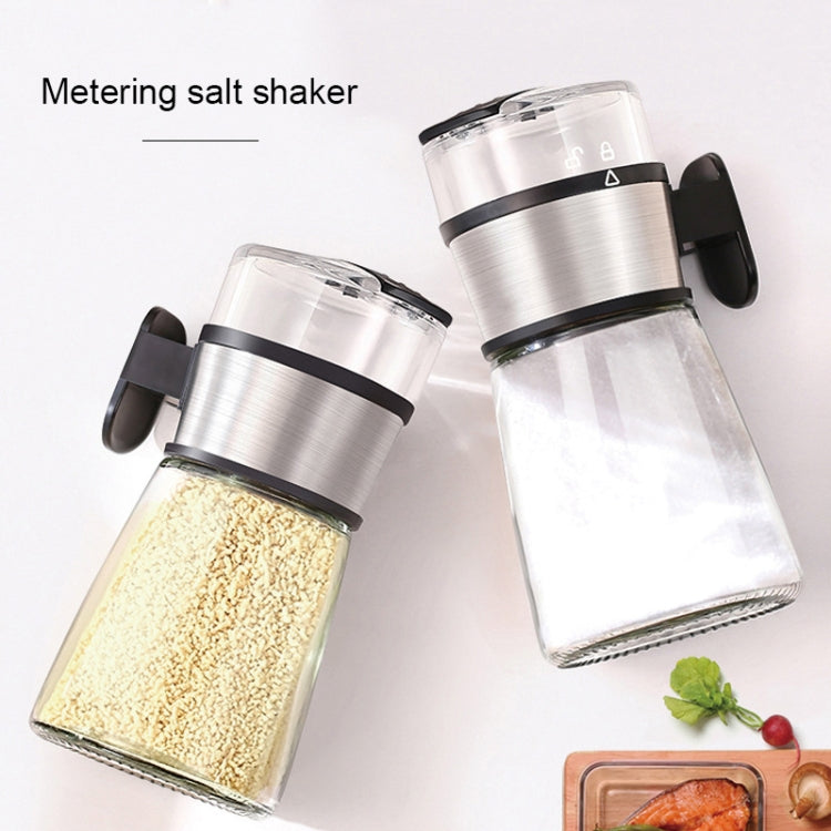 Press Type Salt Control Bottle Kitchen Household Sealed Moisture-Proof Metering Tank Set, Press Type Salt Control Bottle