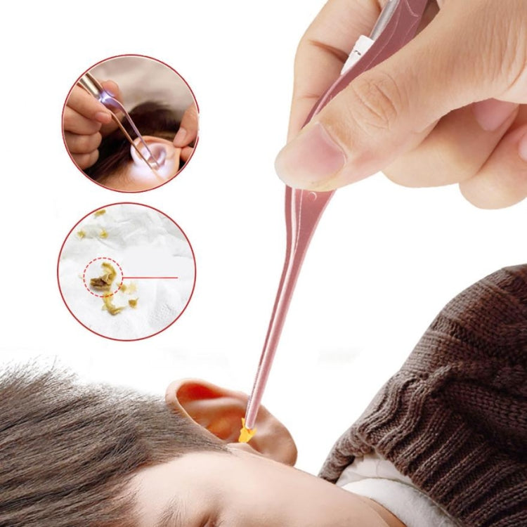 3 PCS Visible Light Ear Spoon Tool Tweezers