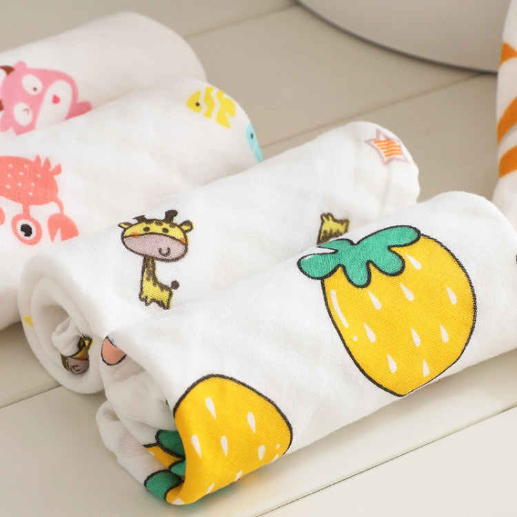 Six-Layer Gauze Cotton Baby Square Handkerchief Saliva Towel Styles Random Delivery, 25x25cm, 30x30cm