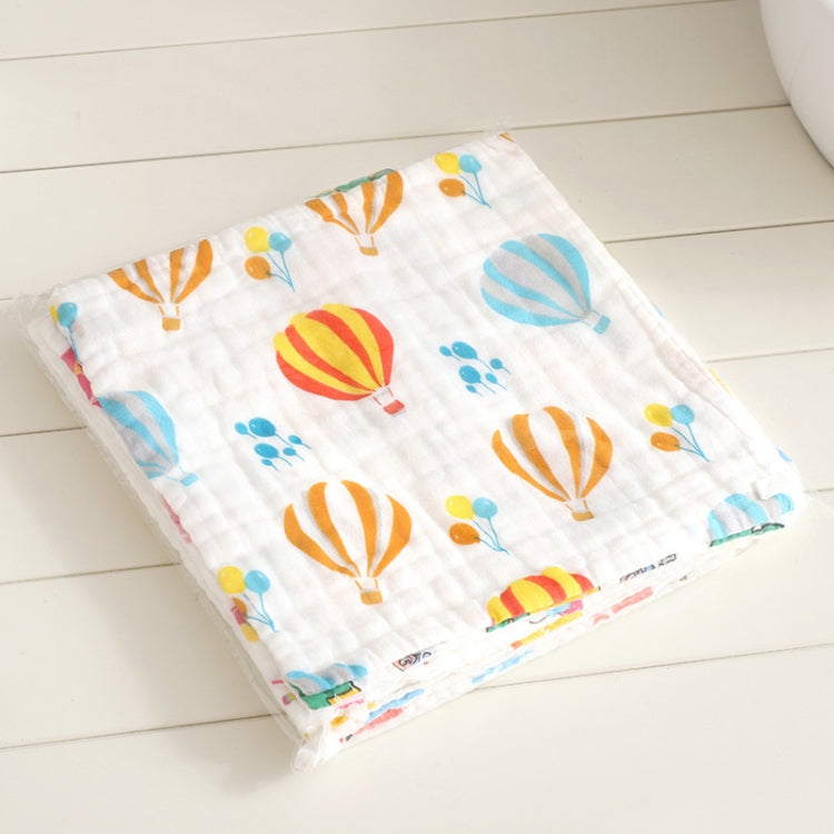 Six-Layer Gauze Cotton Baby Square Handkerchief Saliva Towel Styles Random Delivery, 25x25cm, 30x30cm