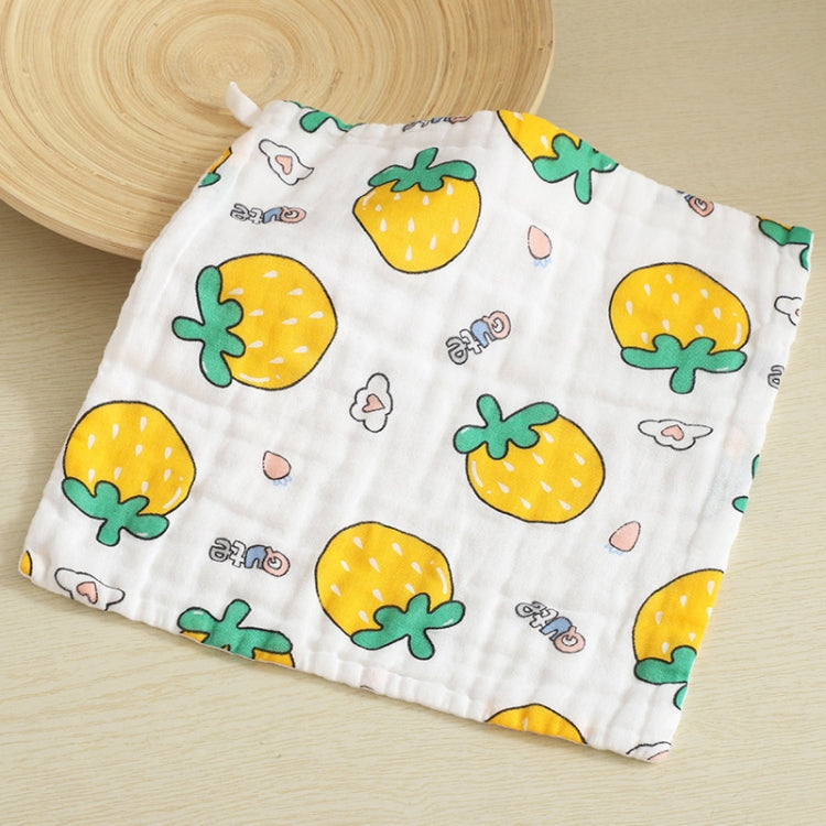 Six-Layer Gauze Cotton Baby Square Handkerchief Saliva Towel Styles Random Delivery, 25x25cm, 30x30cm