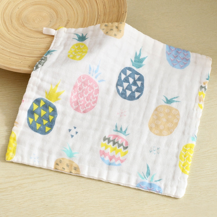 Six-Layer Gauze Cotton Baby Square Handkerchief Saliva Towel Styles Random Delivery, 25x25cm, 30x30cm