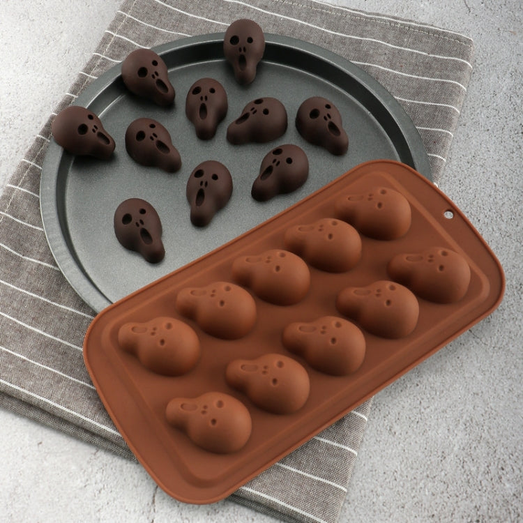 Halloween Cartoon Baking Set Chocolate Mold, Skull Shape, Pumpkin Head Shape, Bat Shape