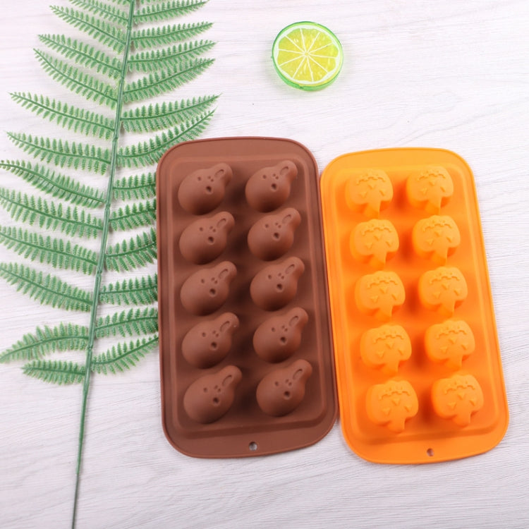 Halloween Cartoon Baking Set Chocolate Mold, Skull Shape, Pumpkin Head Shape, Bat Shape
