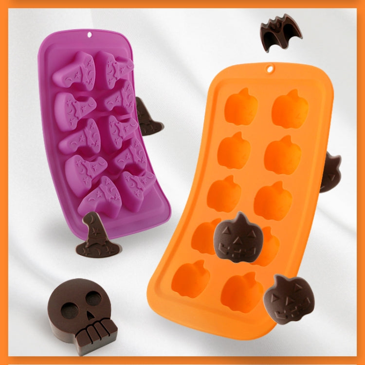 Halloween Cartoon Baking Set Chocolate Mold, Skull Shape, Pumpkin Head Shape, Bat Shape