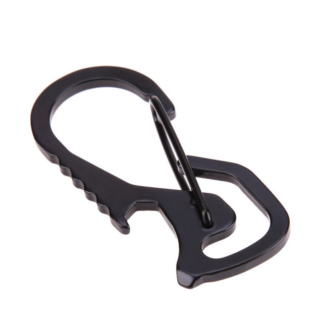 Outdoor Tools Carabiner Hex Driver Bottle Opener Keychain Ring Climbing Accessories